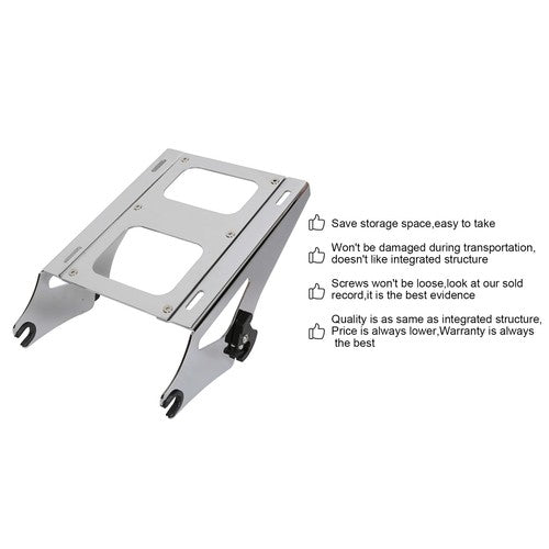 DURAFORCE Black Chopped Luggage trunk Mount Rack For Harley Road Glide 2014-2025