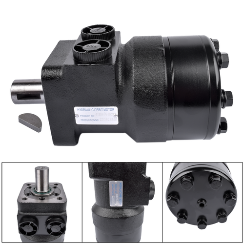 DURAFORCE Black Hydraulic Motor 101-1004 Fits Char-Lynn H Series 4-Bolt Std Mount 9.7 CID