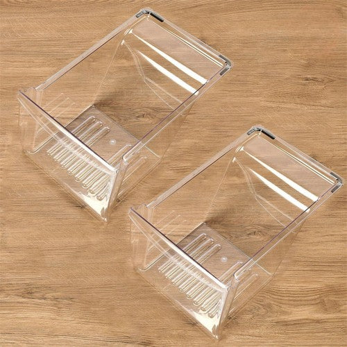 DURAFORCE Crisper Drawer Pan Compatible with Frigidaire Refrigerator 240337103 ( 2 Pack )