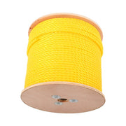 DURAFORCE 1/4 Inch by 600 Feet 3-Strand Yellow Braided Rope Breaking Strength 8500 pounds