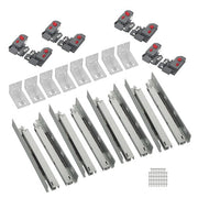 DURAFORCE 4 Pairs Undermount Drawer Slides 15 inch Undermount Soft Close Drawer Slides