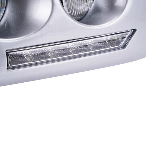 DURAFORCE Chrome LED Bumper Fog Light DRL W/Wiring+Bulbs 2pc for Toyota Fj Cruiser 2007-14