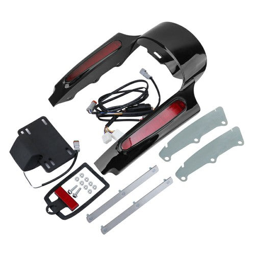 DURAFORCE Rear Fender Fascia w/ Red Light For Touring Road Glide King 2009 2010 2011
