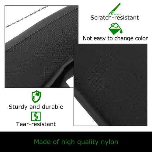 DURAFORCE Left &Right Soft Doors Cab Enclosures For Honda Pioneer 500 2015-2024 Black