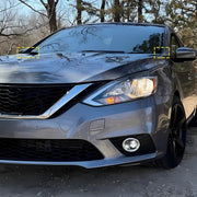 DURAFORCE For 2013-2019 Nissan Sentra Front Windshield Wiper Side Cowl Extension Cover 2PC