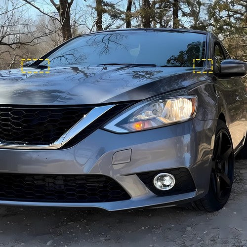 DURAFORCE For 2013-2019 Nissan Sentra Front Windshield Wiper Side Cowl Extension Cover 2PC