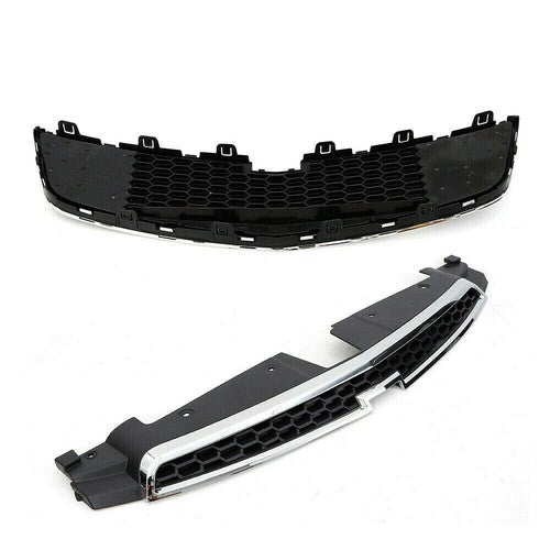 DURAFORCE Front Upper Lower Grille Grill Black Plastic Trim For Chevrolet Cruze 2011-2014