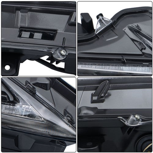 DURAFORCE For Lexus NX200t/300/300h 2015-2021 Fog Light Lamp DRL Right Side Black Housing