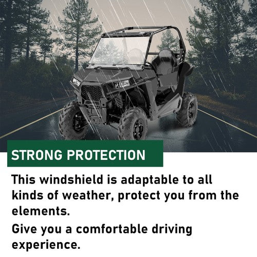 DURAFORCE Front Windshield Scratch Resistant Fit For 2014-2018 Polaris RZR XP / XP 4 1000