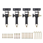 DURAFORCE Ladder Rack Ratchet Tie Downs*4 Steel Black 500lbs 1.5in*7.5ft 1.4in Square Tube
