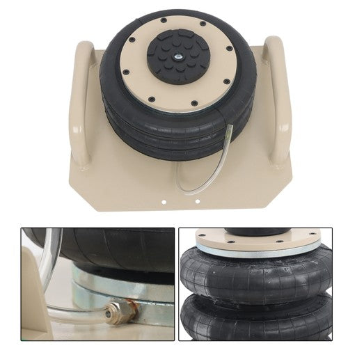 DURAFORCE Air Jack 3 Ton/6600lbs Pneumatic Triple Bag Air Jack w/ Side Handles & Six Steel