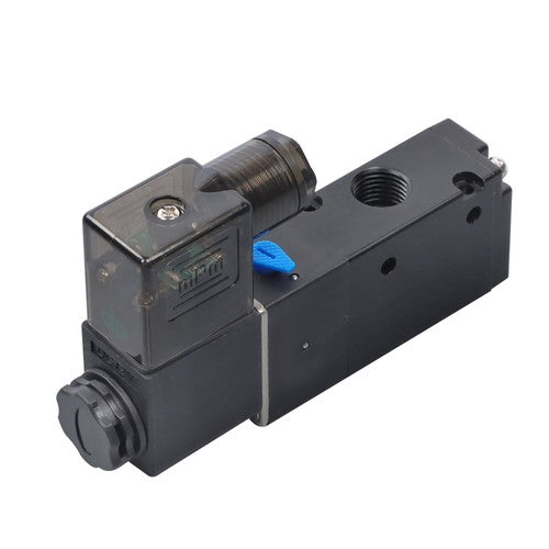 DURAFORCE DC 12V 3-Way 2 Position 1/4"PT Pneumatic Air Control NC Solenoid Valve w/ Light