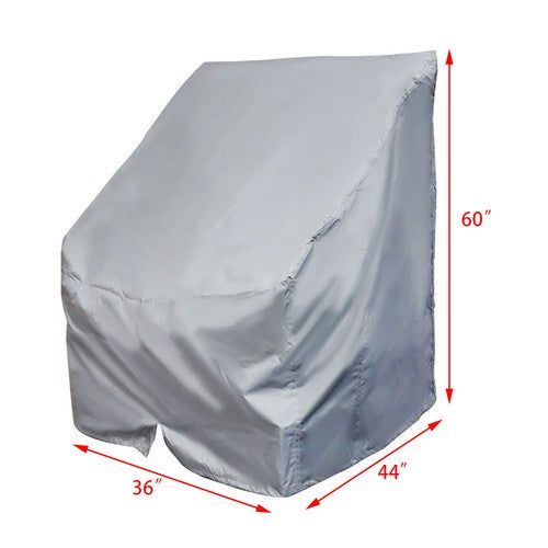 DURAFORCE 60"H X 44"L X 36"W Boat Center Console Cover Marine Canvas 600D Waterproof 1PC