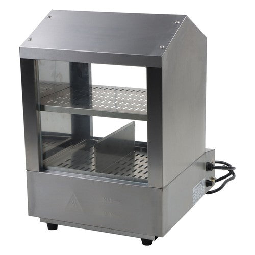 DURAFORCE 27L Hot Dog Machine Hot Dog Steamer with Bun Warmer 500W 175 Hotdogs 40 Buns