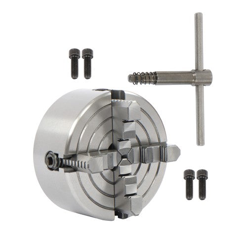DURAFORCE Reversible Jaw 5" 4-Jaw Lathe Chuck K72-125 - Independent Wood Turning