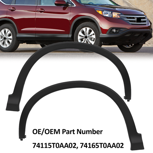 DURAFORCE Front Fender Flare Trim Molding Wheel Arch for 2012-2016 Honda CR-V LH&RH