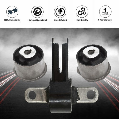 DURAFORCE Front Differential Mount & Axle Bushings Fit For 05-10 Jeep Commander 52089516AB