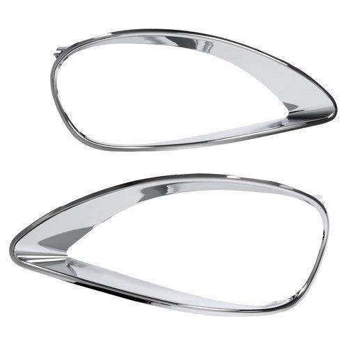 DURAFORCE Pair Headlight Bezel For Freightliner Columbia 2001-17 #0632242003 Headlamp Trim