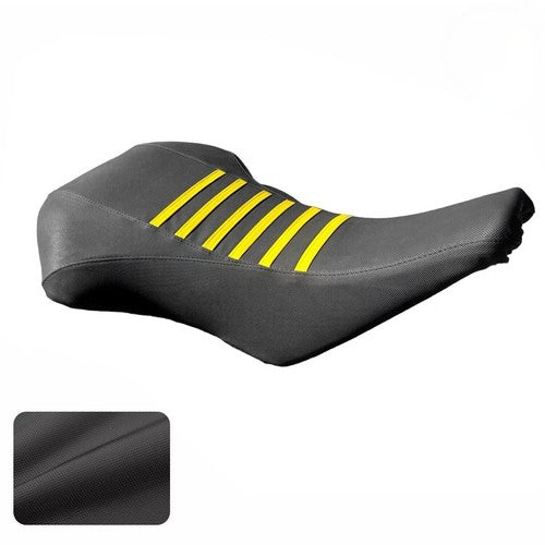 DURAFORCE For Suzuki Z400 LTZ 400 03-08 09 Yellow Ribs Black Sides Multi Grip Seat Cover