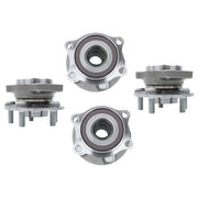 DURAFORCE For Subaru Outback 2010-2014 2pc Front + 2pc Rear Wheel Hub Bearing Assemblies