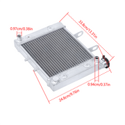 DURAFORCE For CAN AM/CANAM BOMBARDIER RALLY 175 200 03-07 ATV 3 ROW ALUMINUM RADIATOR