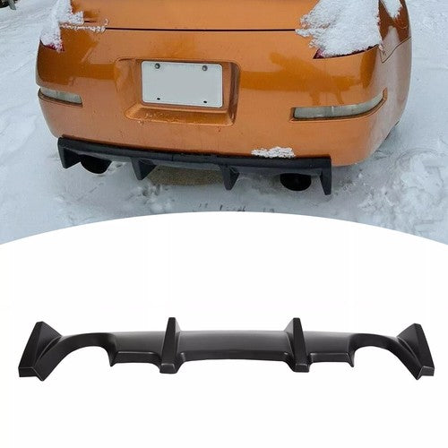 DURAFORCE J Style Rear Bumper Chin Lip Diffuser Spoiler For 03-08 Nissan 350z Fairlady Z33