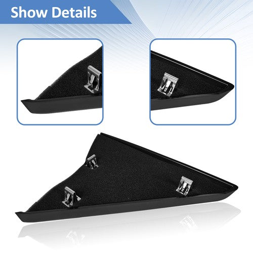 For 2007-2014 Chevrolet Silverado GMC Sierra Pair Interior Door Upper Trim Panel