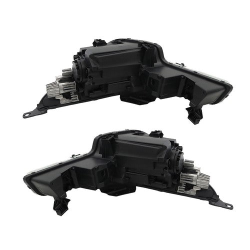 DURAFORCE Headlights Replacement For Hyundai Elantra 2021-2022 LH+RH Clear Black Halogen
