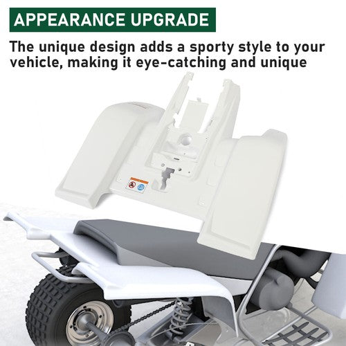 DURAFORCE NEW For Yamaha Banshee 1987-2006 WHITE Rear Fender Plastic Body