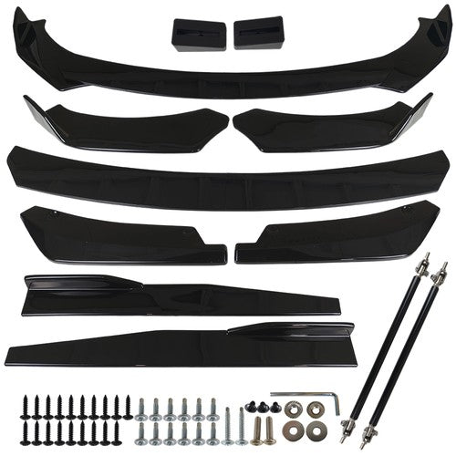 DURAFORCE Front & Rear Bumper Lip Splitter Spoiler + Side Skirt Body Kits For Subaru WRX