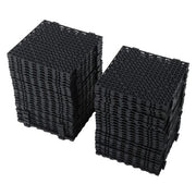 DURAFORCE 55PCS 12x12" Interlocking Drainage Floor Tiles Modular Interlocking Tile Black