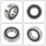 DURAFORCE 4Pcs 62/32-2RS Bearings 32×65×17mm Double Rubber Seals Deep Groove Ball Bearing