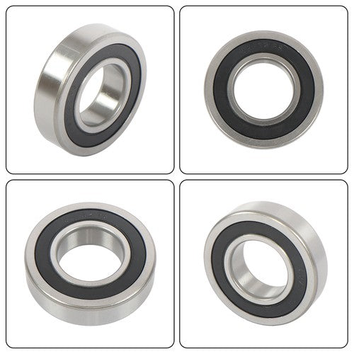 DURAFORCE 4Pcs 62/32-2RS Bearings 32×65×17mm Double Rubber Seals Deep Groove Ball Bearing