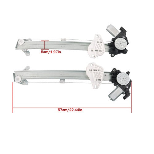 DURAFORCE FL&FR Power Window Regulator w/ Motor For Honda Accord 2018-2021 751-690 751-691