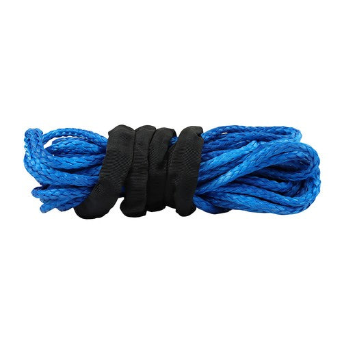 DURAFORCE For ATV 5/16"x50' 12000LBS Blu Synthetic Winch Rope Line Recovery Cable