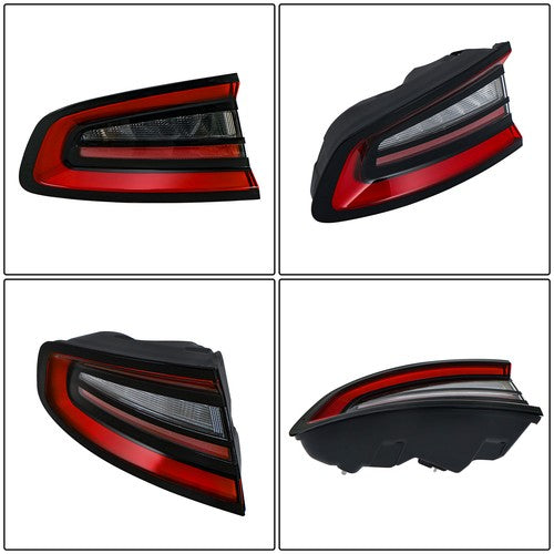 DURAFORCE Tail Light Fit For Dodge Charger 2015-2022 LED Type Left Side Outer Brake Lamp