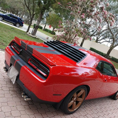 08-23 Dodge Challenger Rear Window Scoop Louver Sun Shade Cover ABS