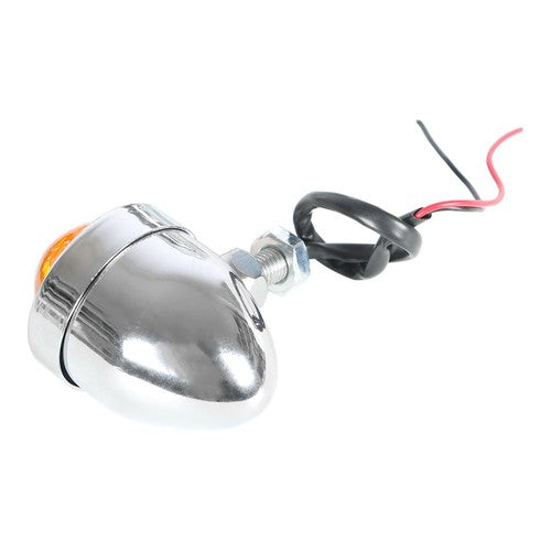 DURAFORCE Chrome Driving Spot Fog Light Bar W/ Bracket Turn Signal For Motorcycle Honda