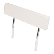 DURAFORCE Seat Backrest W/Folding Arms For Universal Boat Leaning Post White + Silvery