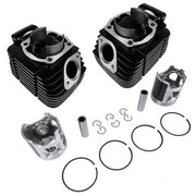 DURAFORCE Cylinder Rebuild Kit + Piston Rings Pistons Wrist Pins Circlips for Yamaha RD350