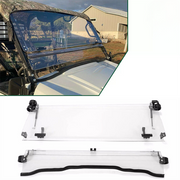 DURAFORCE Flip Windshield Scratch Resistant For 2015+ Kawasaki Mule Pro FXT /DXT /DX /FX