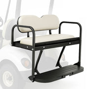 DURAFORCE Golf Cart Folding Rear Flip Seat for Yamaha Drive (G29) 2007-2016 Off White