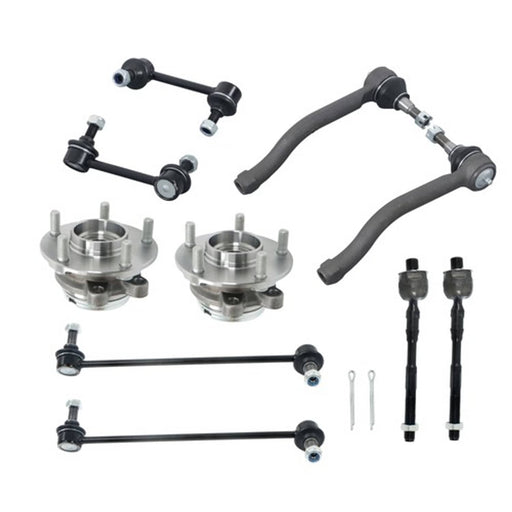 DURAFORCE K750095 Front Wheel Bearning Hub Sway Bar End Link Tie Rod For Altima 2007-2013