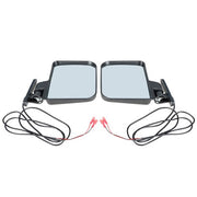 DURAFORCE Side Mirrors With Led Turn Signal Light Rear View Mirrors For EZGO Golf Cart