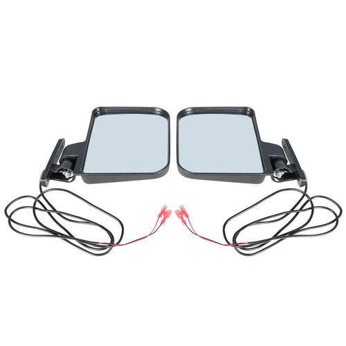 DURAFORCE Side Mirrors With Led Turn Signal Light Rear View Mirrors For EZGO Golf Cart