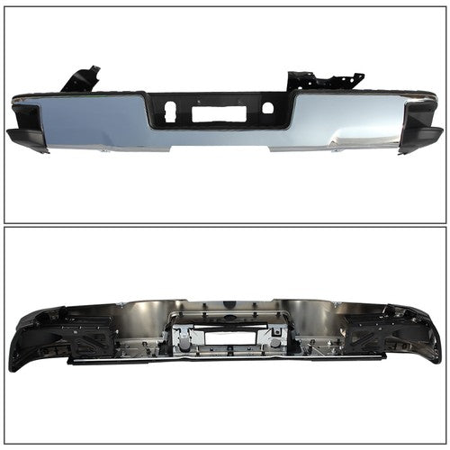 DURAFORCE Steel Rear Bumper For Silverado 1500 GMC Silverado 1500 2014-2018 Chrome