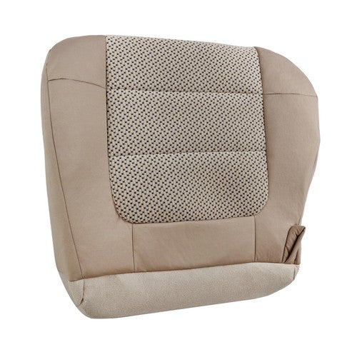 DURAFORCE Brown Two-Tone/Fabric Driver Bottom Seat Cover Suit For Ford F150 XLT 2000-2003