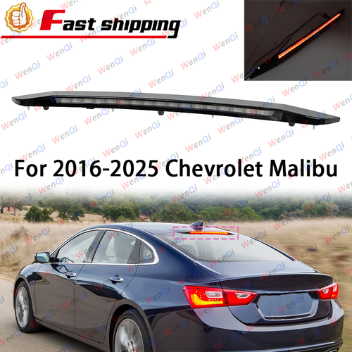 DURAFORCE Center High Mount Third Brake Tail Lamp 42795725 For 2016-2025 Chevrolet Malibu