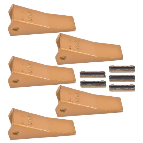 DURAFORCE 23 230 Series 230S Bucket Teeth with 23TF/23FP Flex Pins for Excavator 5 Piece