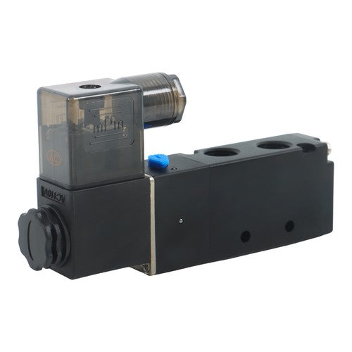 DURAFORCE Stock 110VAC Pneumatic Electric Solenoid Air Valve 5 Way 2 Position 4V210-08